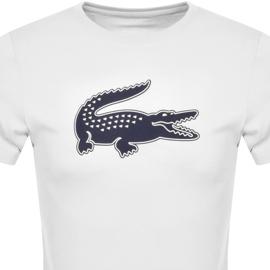 Alternative Image for ProductLacoste Sport Crew Neck Logo T Shirt White2